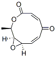 (1S,2R,5Z,8E,10R)-2-Methyl-3,11-dioxabicyclo[8.1.0]undeca-5,8-diene-4,7-dione Structure