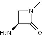 2-Azetidinone,3-amino-1-methyl-,(S)-(9CI) Structure