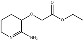 Acetic acid, [(2-amino-3,4,5,6-tetrahydro-3-pyridinyl)oxy]-, ethyl ester (9CI) 结构式