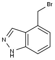 4-(ブロモメチル)-1H-インダゾール 化学構造式
