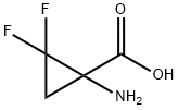 Cyclopropanecarboxylic acid, 1-amino-2,2-difluoro- (9CI) 化学構造式