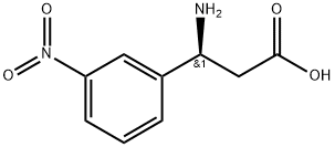 (S)-3-AMINO-3-(3-NITRO-PHENYL)-PROPIONIC ACID 化学構造式