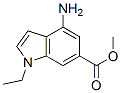 1H-Indole-6-carboxylicacid,4-amino-1-ethyl-,methylester(9CI),734532-90-2,结构式