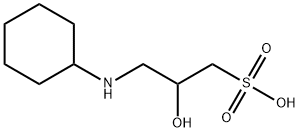 3-(Cyclohexylamino)-2-hydroxy-1-propanesulfonic acid Structure