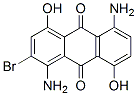 1,5-diamino-2-bromo-4,8-dihydroxy-anthracene-9,10-dione 化学構造式