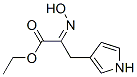 Ethyl (2Z)-2-(hydroxyimino)-3-(1H-pyrrol-3-yl)propanoate,73473-07-1,结构式