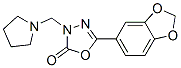 5-benzo[1,3]dioxol-5-yl-3-(pyrrolidin-1-ylmethyl)-1,3,4-oxadiazol-2-on e Struktur