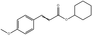 cyclohexyl p-methoxycinnamate 结构式