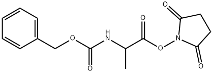 2,5-二氧代吡咯烷-1-基((苄氧基)羰基)丙氨酸,73488-77-4,结构式