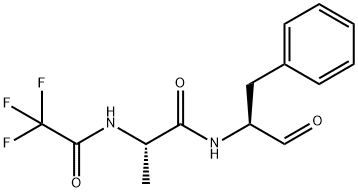 N-trifluoroacetylalanylphenylalaninal 化学構造式