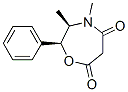 (2S,3R)-(+)-3,4-DIMETHYL-5,7-DIOXO-2-PHENYLPERHYDRO-1,4-OXAZEPINE) 结构式