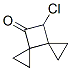 Dispiro[2.0.2.2]octan-7-one,  8-chloro- Structure