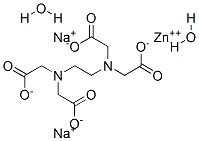 EDTA・2ナトリウム・亜鉛・2水和物 化学構造式
