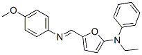 2-Furanamine,  N-ethyl-5-[[(4-methoxyphenyl)imino]methyl]-N-phenyl- 结构式