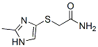 Acetamide,  2-[(2-methyl-1H-imidazol-4-yl)thio]-  (9CI) 结构式