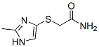 Acetamide,  2-[(2-methyl-1H-imidazol-4-yl)thio]-  (9CI) Struktur