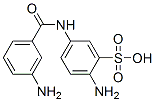 2-amino-5-[(3-aminobenzoyl)amino]benzenesulphonic acid,73525-13-0,结构式