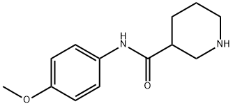 N-(4-甲氧基苯基)哌啶-3-甲酰胺, 735262-21-2, 结构式