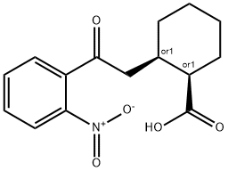 (1R,2R)-2-(2-(2-硝基苯基)-2-氧乙基)环己烷-1-羧酸, 735274-65-4, 结构式