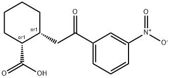 (1R,2R)-2-(2-(3-硝基苯基)-2-氧乙基)环己烷-1-羧酸, 735274-67-6, 结构式