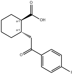 TRANS-2-[2-(4-IODOPHENYL)-2-OXOETHYL]CYCLOHEXANE-1-CARBOXYLIC ACID