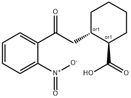 (1R,2S)-2-(2-(2-硝基苯基)-2-氧乙基)环己烷-1-羧酸, 735275-01-1, 结构式