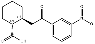 TRANS-2-[2-OXO-2-(3-NITROPHENYL)ETHYL]CYCLOHEXANE-1-CARBOXYLIC ACID 结构式