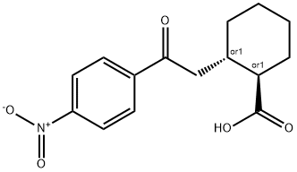 (1R,2S)-2-(2-(4-硝基苯基)-2-氧乙基)环己烷-1-羧酸 结构式