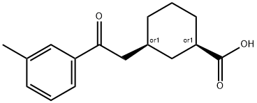 CIS-3-[2-(3-METHYLPHENYL)-2-OXOETHYL]CYCLOHEXANE-1-CARBOXYLIC ACID