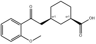 735275-08-8 CIS-3-[2-(2-メトキシフェニル)-2-オキソエチル]シクロヘキサン-1-カルボン酸
