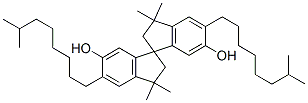 2,2',3,3'-tetrahydro-5,5'-diisononyl-3,3,3',3'-tetramethyl-1,1'-spirobi[1H-indene]-6,6'-diol 化学構造式