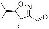 3-Isoxazolecarboxaldehyde, 4,5-dihydro-4-methyl-5-(1-methylethyl)-, (4S,5R)- (9CI) Structure