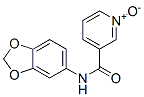 3-Pyridinecarboxamide,N-1,3-benzodioxol-5-yl-,1-oxide(9CI) Structure