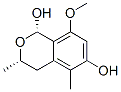 1H-2-Benzopyran-1,6-diol, 3,4-dihydro-8-methoxy-3,5-dimethyl-, (1S,3S)- (9CI) Structure