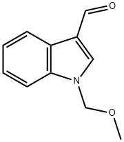 N-(methoxymethyl)-3-indolecarboxaldehyde 化学構造式