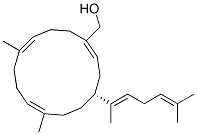 (4R,1Z,7E,11Z)-4-[(E)-1,5-Dimethyl-1,4-hexadienyl]-7,11-dimethylcyclotetradeca-1,7,11-triene-1-methanol Structure