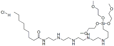 N-[16,16-bis(2-methoxyethoxy)-17,20-dioxa-3,6,9,12-tetraaza-16-silahenicos-1-yl]nonanamide monohydrochloride 结构式