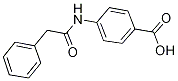 4-[(苯乙酰基)氨基]苯甲酸 结构式