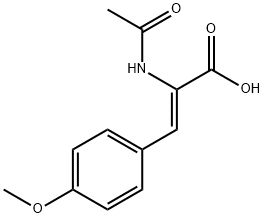 2-(乙酰氨基)-3-(4-甲氧基苯基)丙烯酸, 73549-09-4, 结构式