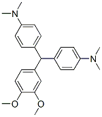 4-[(3,4-dimethoxyphenyl)-(4-dimethylaminophenyl)methyl]-N,N-dimethyl-a niline Struktur