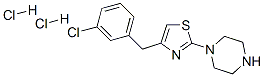 1-[4-[(3-chlorophenyl)methyl]-1,3-thiazol-2-yl]piperazine dihydrochlor ide 结构式