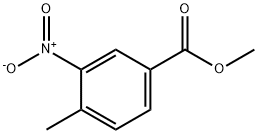 4-メチル-3-ニトロ安息香酸メチル 化学構造式