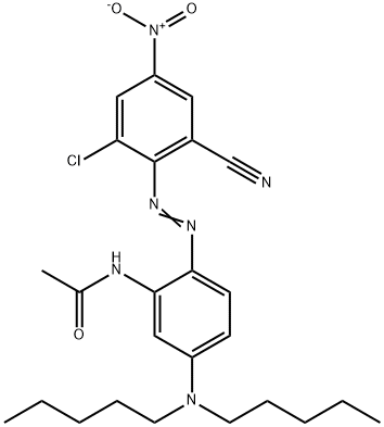 N-[2-[(2-chloro-6-cyano-4-nitrophenyl)azo]-5-(dipentylamino)phenyl]acetamide Structure