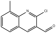 2-CHLORO-8-METHYL-3-QUINOLINE CARBOXALDEHYDE Struktur