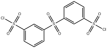 3-{[3-(chlorosulfonyl)phenyl]sulfonyl}benzenesulfonyl chloride, 7357-41-7, 结构式