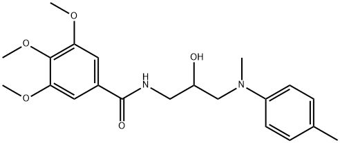 73571-93-4 N-(2-Hydroxy-3-(methyl(4-methylphenyl)amino)propyl)-3,4,5-trimethoxybe nzamide