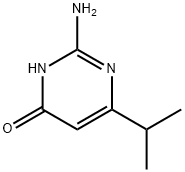 2-氨基-4-羟基-6-异丙基嘧啶, 73576-32-6, 结构式