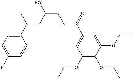 73584-11-9 3,4,5-triethoxy-N-[3-[(4-fluorophenyl)-methyl-amino]-2-hydroxy-propyl] benzamide