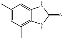 2H-Benzimidazole-2-thione,1,3-dihydro-4,6-dimethyl-(9CI),73590-92-8,结构式