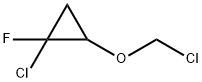 Cyclopropane, 1-chloro-2-(chloromethoxy)-1-fluoro- (9CI) 结构式